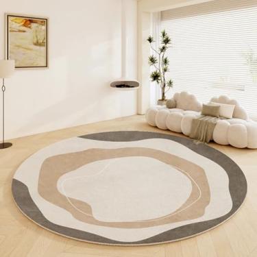 Imagem de Tapetes para quarto, macios e fofos, para vestiário, leves, luxuosos, para decoração de sala de estar, abstratos e grossos (200x200 cm/F)