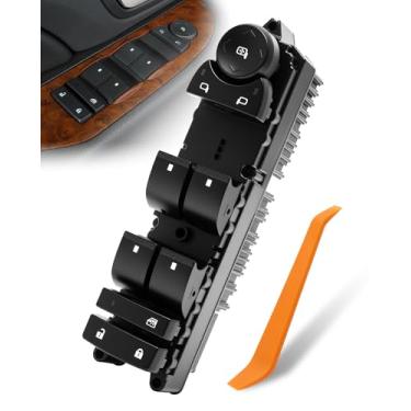 Imagem de Interruptor de janela elétrica mestre do lado do motorista 20835552 adequado para Chevrolet Silverado 1500, Silverado 2500 HD, Tahoe, Suburban 2500, Avalanche e GMC Sierra 3500 HD, Yukon XL 1500 e