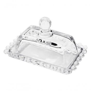 Imagem de Manteigueira Cristal G 17 Cm X 10,5 Cm X 10 Cm Pearl Bolinha Wolff Tra