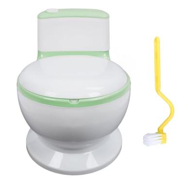 Imagem de Crianças Treinamento do Potty Treinamento Seat Ergonomia Seguro confortável Ajustável Removível Potty Pot Cadeira de higiene para crianças portáteis para crianças Viagens em casa (Verde)