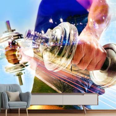 Imagem de Papel de Parede Academia Peso exercício funcional Sala Painel - 394pcp