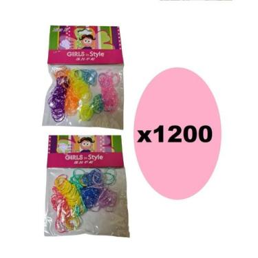 Imagem de 1200 Xuxinhas Elásticos De Silicone Colorida Com Bolinha - Lynx Produç