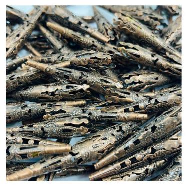 Imagem de Miçanga Tulipa Chapéu Bronze 3x8x40mm Metal 10pçs 10g - Macall