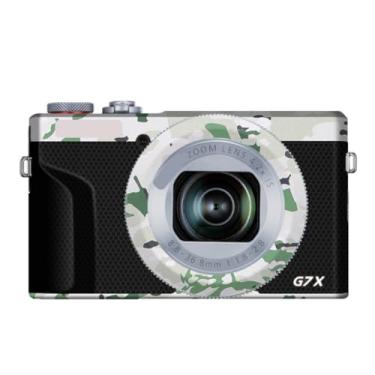 Imagem de G7XIII Adesivo de capa de câmera anti-arranhões para Canon G7X Mark III protetor de película de vinil decoração protetora da pele (camuflagem da selva)