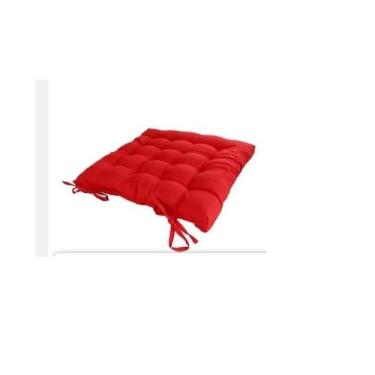 Imagem de Almofada Futon Assento Para Cadeira Vermelha-2 Unidades - Lynx Produçõ