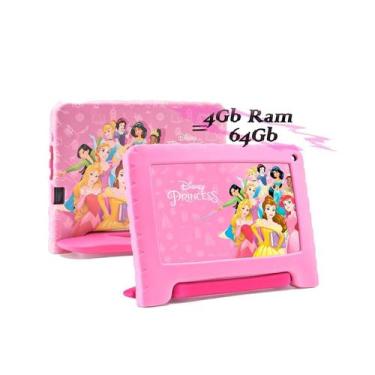 Imagem de Tablet Disney Princesas 4G 64GB - Compre Agora - Multilaser, Rosa, 64G