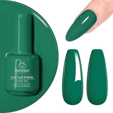 Imagem de Esmalte de gel verde Beetles, 1 peça de esmalte de gel de imersão de cor verde de 15 ml, salão de manicure, faça você mesmo, design de unhas UV, presente para mulheres