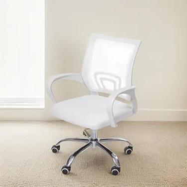 Imagem de Cadeira De Escritório Diretor Tela Mesh Base Cromada Tronus