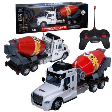 Imagem de Caminhão Betoneira Controle Remoto Som Do Motor Farol Seta