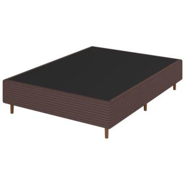 Imagem de Base Cama Box Casal Umaflex 26x138x188cm Harmony Plus, Marrom, Casal