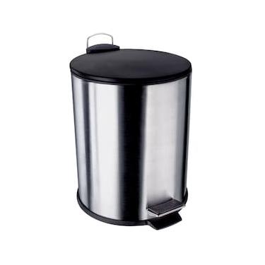 Imagem de Lixeira Euro Home com Pedal LIX2287-PT em Inox e PP – 5 L