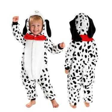 Imagem de Seawhisper Fantasia de dálmata infantil para bebês 101 macacão menino menina 18-24 meses 2 anos 3 anos 4 5 6 7 9