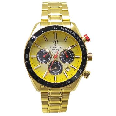 Imagem de Relógio Cronógrafo Masculino Aço Tuguir Analógico 23-2231