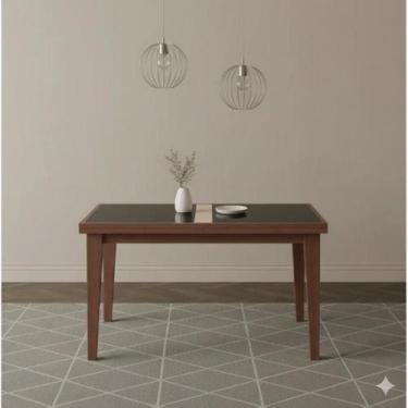 Imagem de Mesa de Jantar Extensível Tampo de Vidro 120x80cm Paris - Prime
