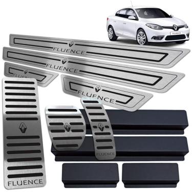 Imagem de Soleira Pedaleira Descanso Fluence 2011/2019 Preto Auto BR