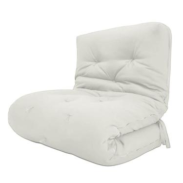 Imagem de Futon Solteiro Oriental D28 Dobrável Acquablock Branco Off