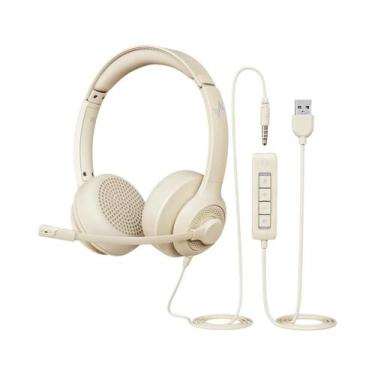 Imagem de Fone De Ouvido USB Com Cancelamento De Ruído E Microfone, Headset On-E