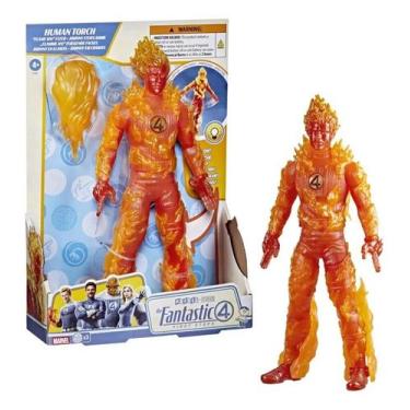 Imagem de Boneco Figura de Ação Titan Tocha Humana Com luz Quarteto Fantástico H