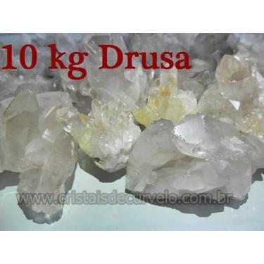 Imagem de 10 KG de Drusas de Cristal Quartzo Comum para Atacado - Ideal para Rev