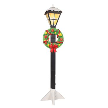 Imagem de Beistle Luminária de inverno de papelão tridimensional para decoração de Natal interna para casa, 213 cm x 54 cm, preto/branco/vermelho/verde/amarelo