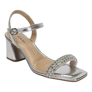 Imagem de Sandália Dakota Salto Alto Y9764 Prata Cristal