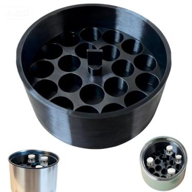 Imagem de Agamino 20 frascos pequenos de 3 ml para garrafa térmica Hydrapeak de 510 g, 708 g e 947 ml | Organizador de inserção de proteção contra congelamento à prova de vazamento | Suporte de frasco com