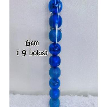 Imagem de Tubo Com 12 Bolas 6CM/5CM/3CM Decoração Pendentes Enfeite Para Arvore 