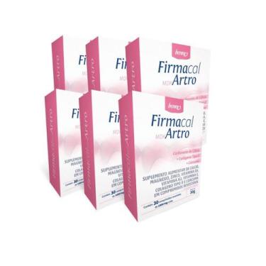 Imagem de Kit com 6 Firmacal Artro Colágeno Tipo 2 Com Vitaminas - BENNE