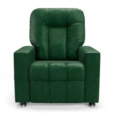Imagem de Poltrona do Papai Reclinável Manual Sala de Cinema Romeo F05 Facto Verde - Lyam Decor