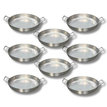 Imagem de Kit 8 Frigideiras Pergaminho Panelinha N22 1300ml Para Porção E Massas