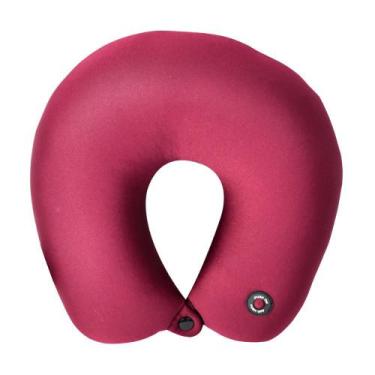 Imagem de Almofada De Viagem Com Massageador Travesseiro Descanso Pescoço Yin's,