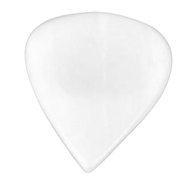 Imagem de Palheta de baixo para guitarra com design côncavo em formato de osso de boi para instrumentos de corda (branco)