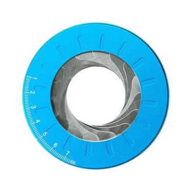 Imagem de Generic Ferramenta de desenho circular Ferramentas para marcenaria Profissional Compacto Resistente Versátil Régua de desenho circular Modelo para medição, Azul