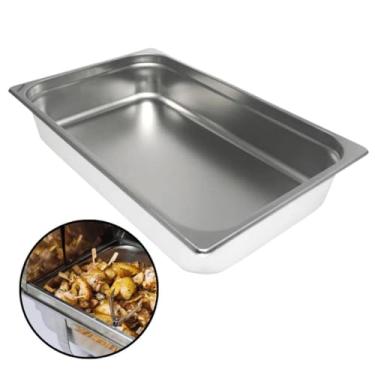Imagem de Cuba Gastroní´mica Inox Buffet 53X32X10 Resistente Sorveteria