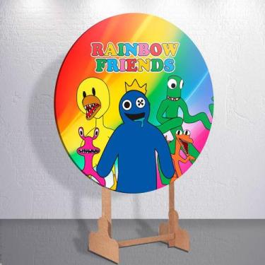 Imagem de Capa Sublimada de Festa Painel Redondo Game Friends Rain Tamanho Grand