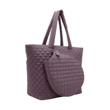 Imagem de Generic Bolsa de tênis, bolsa de fitness esportiva, multifuncional, fácil de organizar, de badminton, de tênis para transporte unissex, Roxo Escuro