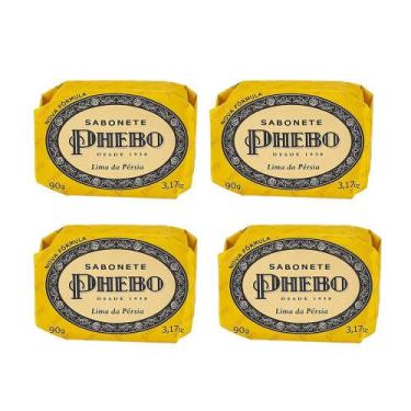 Imagem de Kit 4 Sabonete em Barra Lima da Pérsia Glicerina Óleo de Palma Phebo 9