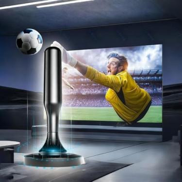 Imagem de Antena de TV para Smart TV interna, antenas HD internas digitais com base magnética forte, recepção de longo alcance para canais locais 4K 1080P, cabos de 3 m de comprimento, preto