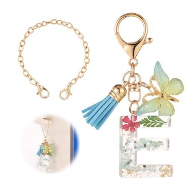 Imagem de Corrente de garrafa para copos Stanley, pingente fofo para copo Stanley com borboleta e borla, acessórios para copos compatíveis com Stanley Cup 1,134 g (E)