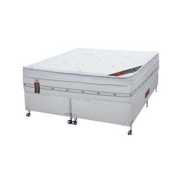 Imagem de Cama Box + Colchão Castor Com Massageador Queen Niponpedic One Face Pocket 158x198x60cm