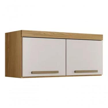 Imagem de Armario Aéreo Granada 2 Portas Suspenso Arte Moveis Cinamomo-off White