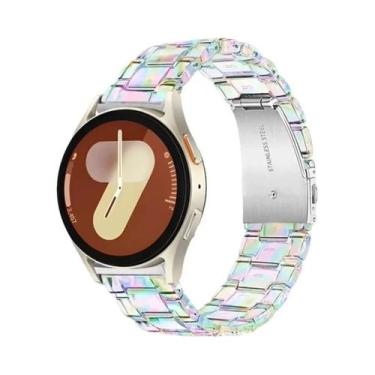 Imagem de Pulseira Transparente De 20mm Para Samsung Galaxy Watch 7 40/44mm, Bra