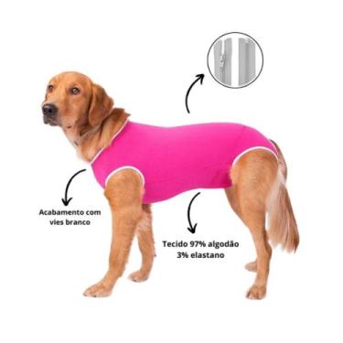 Imagem de Roupa Pos Cirúgica Com Zíper Fêmea Castração Pet - PARA PETS, 3