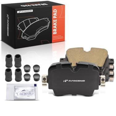 Imagem de A-Premium Conjunto de pastilhas de freio a disco de cerâmica traseira compatível com modelos Jaguar - XJ 2017-2018, F-Type 2014-2021, 4 peças