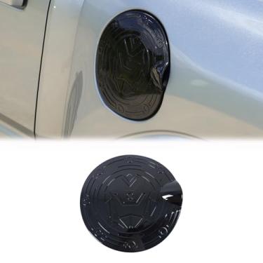Imagem de Heutamo Tampa de gás para porta de combustível compatível com acessórios Toyota Tacoma 2025 2024, tampa de acabamento de tanque de gás protetor de porta de enchimento de combustível (estilo mecânico