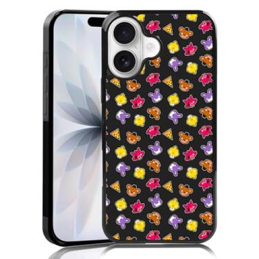 Imagem de MMYAJT Linda capa de celular com desenho animado urso e raposa adequada para iPhone 17, capa protetora de TPU à prova de choque FNAF Five Nights capa de telefone presente para meninos meninas homens