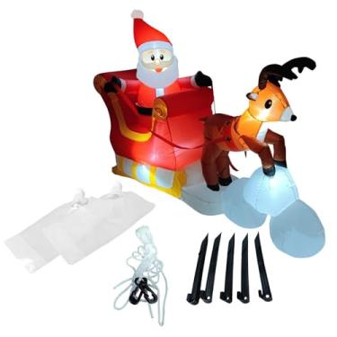 Imagem de Esquirla Enfeite Inflável de Natal de Papai Noel, Grande, para Decoração de Janelas E Pátios Durante As Festas de Fim de Ano.