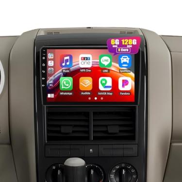 Imagem de [6+128G] Rádio estéreo de 8 núcleos Android 15 para Ford Explorer 2006-2010/Mustang 2005-2009 com carro sem fio e Android Auto, rádio automotivo com tela sensível ao toque de 10,1 polegadas com