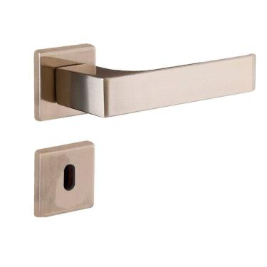 Imagem de Fechadura Interna Reta Roseta S40 Latonado Quadratta Aliança