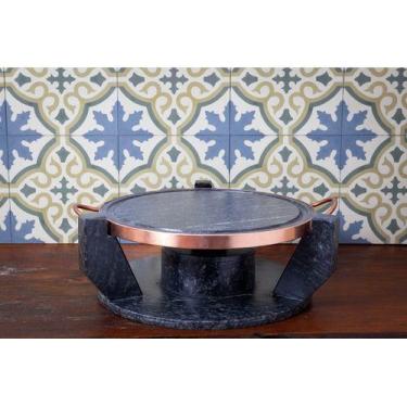 Imagem de Churrasqueira Gourmet Fondue de Pedra Sabão Grande 27 cm - So Jos